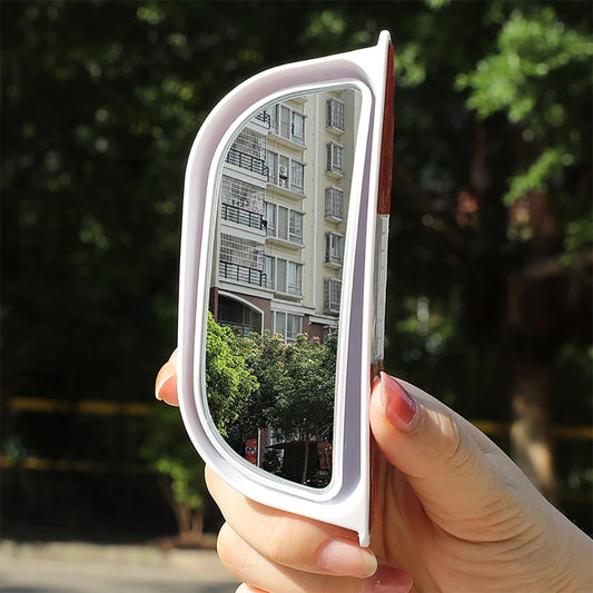 1PC Universal Car Rear View Mirror Wide-angle Blind Spot Mirror B Pillar Rear Seat Auxiliary Observation Mirror Safety Driving