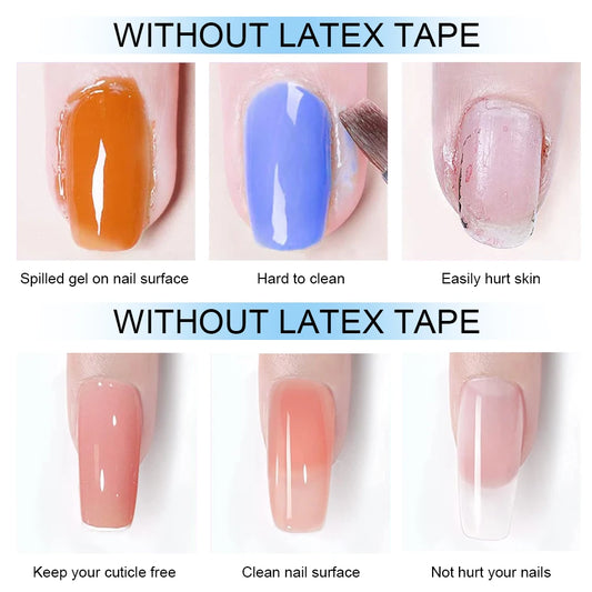 15mlNail Peel Off Liquid Anti-Overflow Glue Edge Latex Tape, Nail milk pad Peel OffCuticle Guard Nails Finger Lacquer Protectors