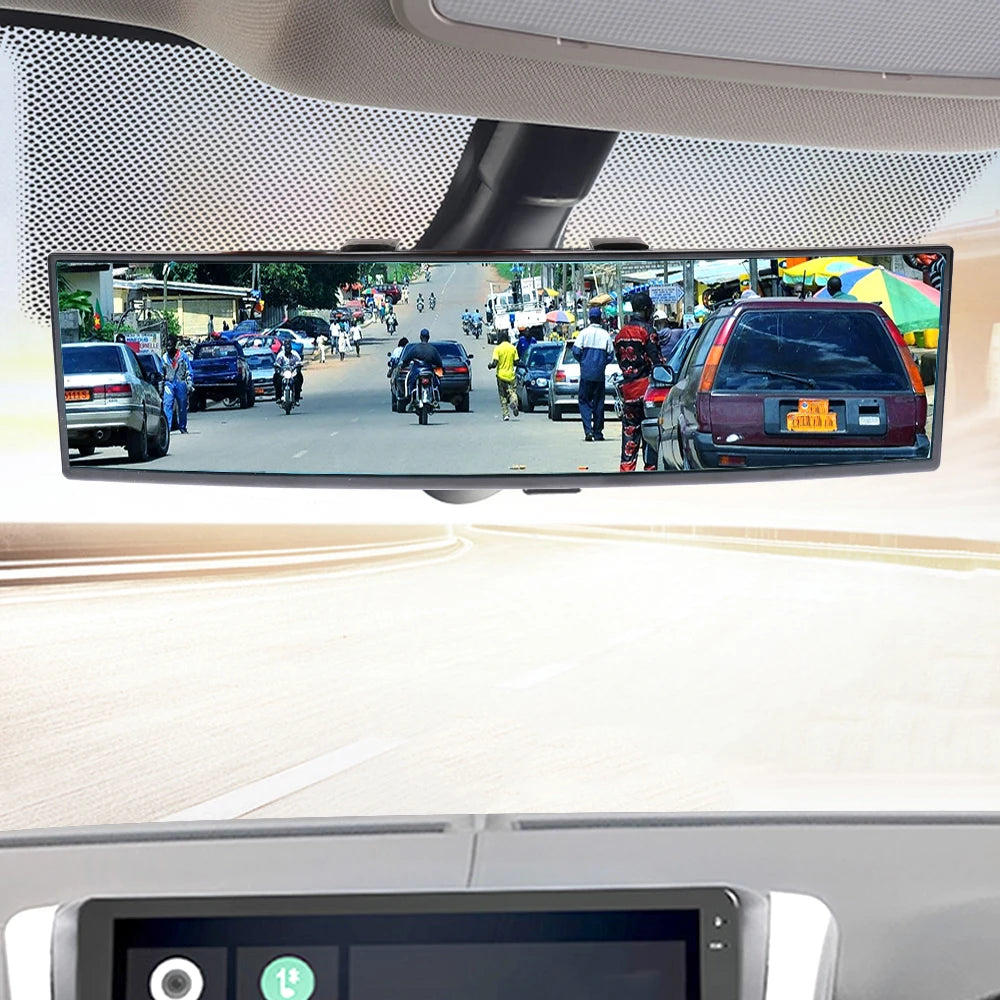 300mm Angle Panoramic Large Vision Car Rear View Mirror Auto Assisting Mirror Car Interior Accessories Baby Rearview Mirror