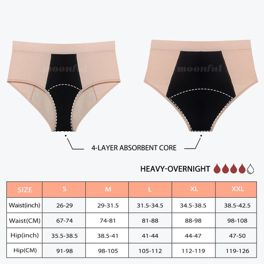 Menstrual Period Underwear High Waist Menstruation Panties Woman Abundant Flow Menstrual Cycle Absorbent Underwear Period Shorts