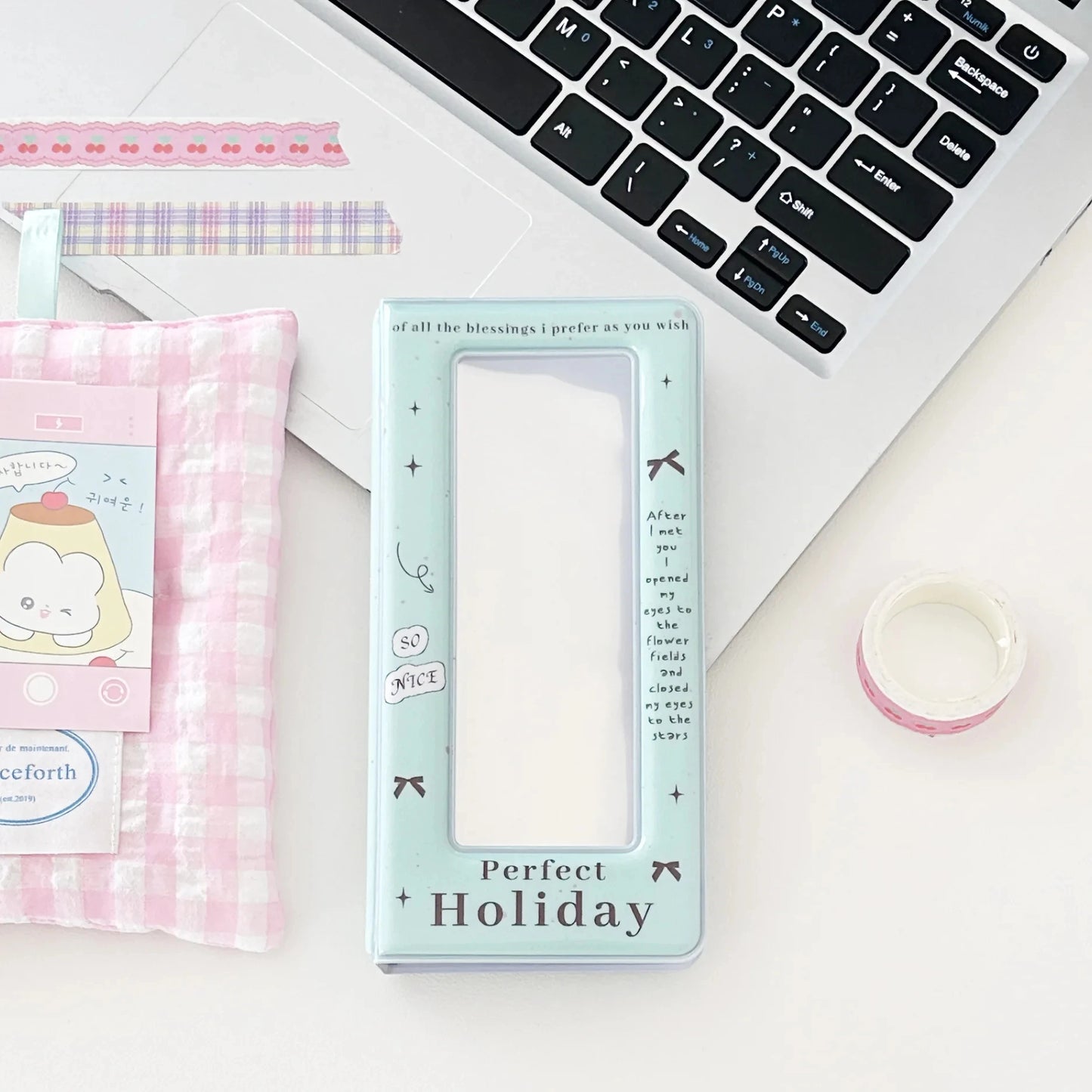 Kawaii Slim Cards Photocard Album 4grid Cards Collect Book Decoration Stickers Storage Stationary