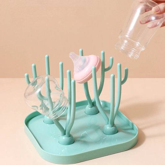 Multifunctional Bottle Dry Rack Baby Bottle Drain Drying Racks Baby Bottle Cleaning Dryer Drainer Storage Drying Rack Holders