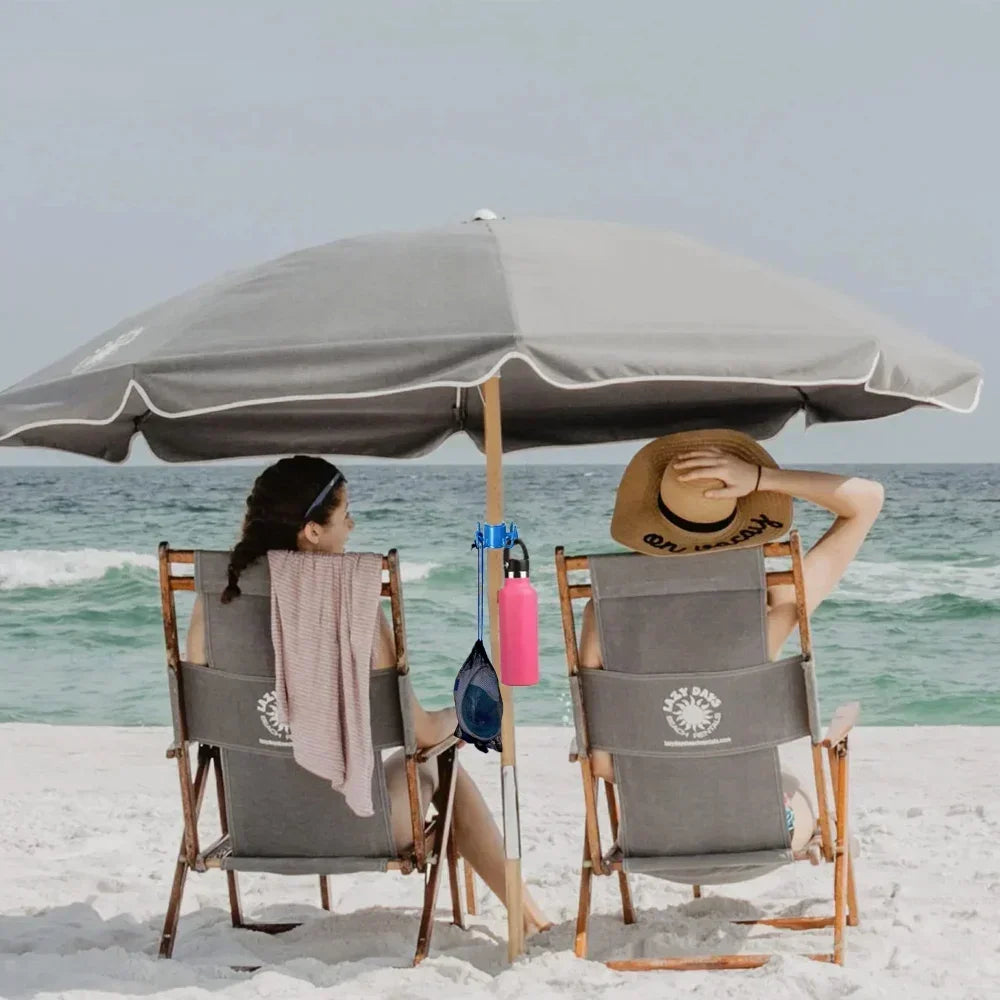 Beach Umbrella Hanging Hook, 4-prongs Plastic Umbrella Hook Hanging For Towels/Hats/Clothes/Camera/Sunglasses/Bags-Accessories