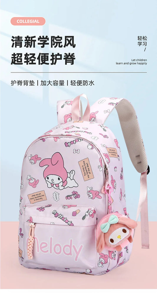 New style trendy student schoolbag cartoon print cute large capacity backpack fashionable middle school student backpack