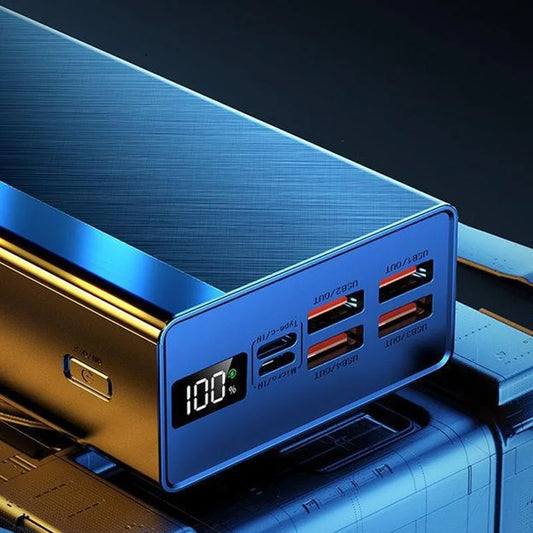 80000mAh Large Capacity Portable Power Bank 120W Super Fast Charging Mobile Power Supports The Simultaneous Use Of 5 Devices