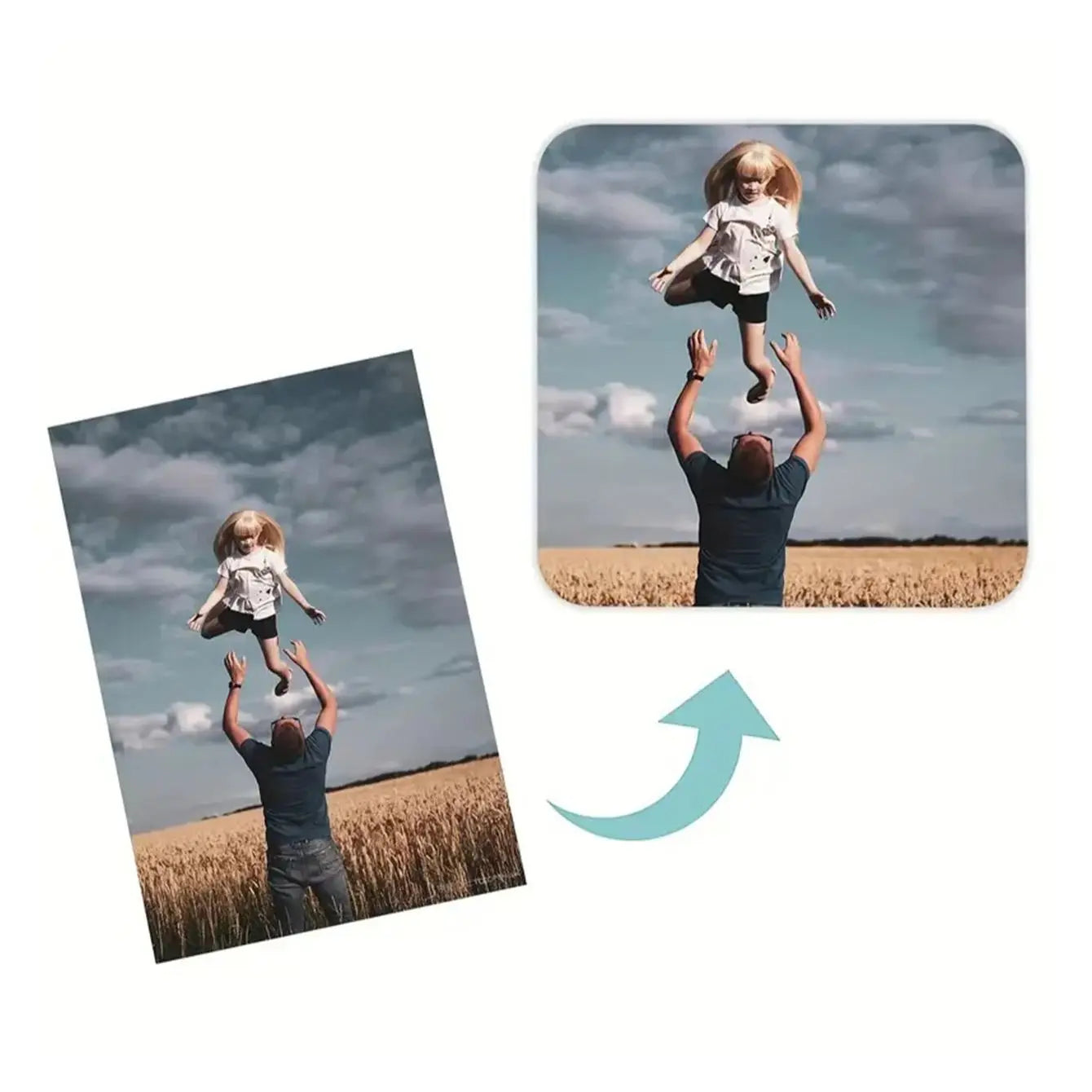 1/3pc Custom Photo Fridge Magnet, Customisable Magnetic Picture Fridge Magnet, Perfect for Refrigerator, Whiteboard & Locker |