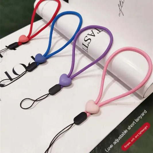 New love Mobile Phone Phone Strap Colorful Adjustable Short Wrist Strap Elastic Mobile Phone Lanyard Phone