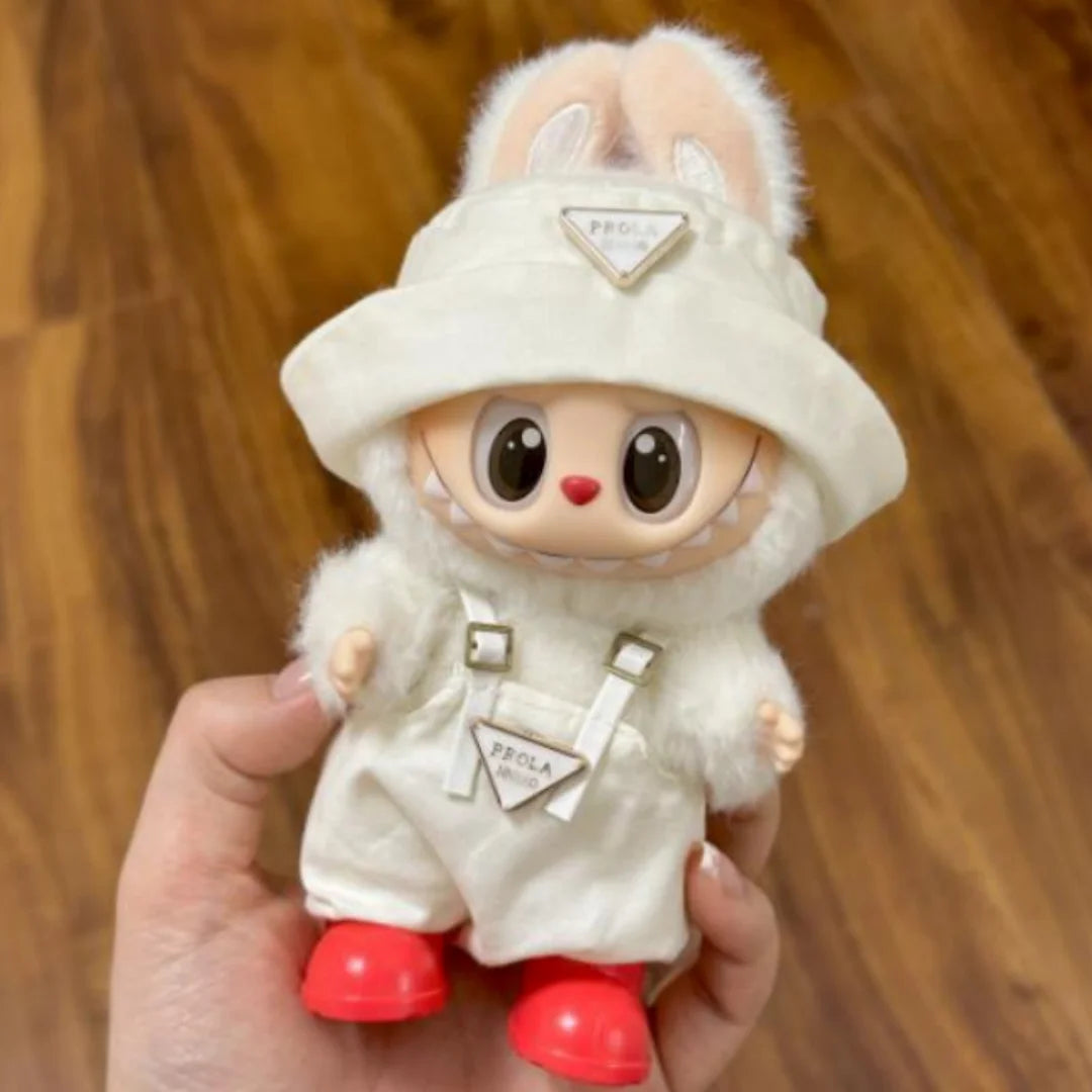 Clothes for labubu 17cm doll, a great gift for friends. Delicate workmanship, clean trimming. fashionable style