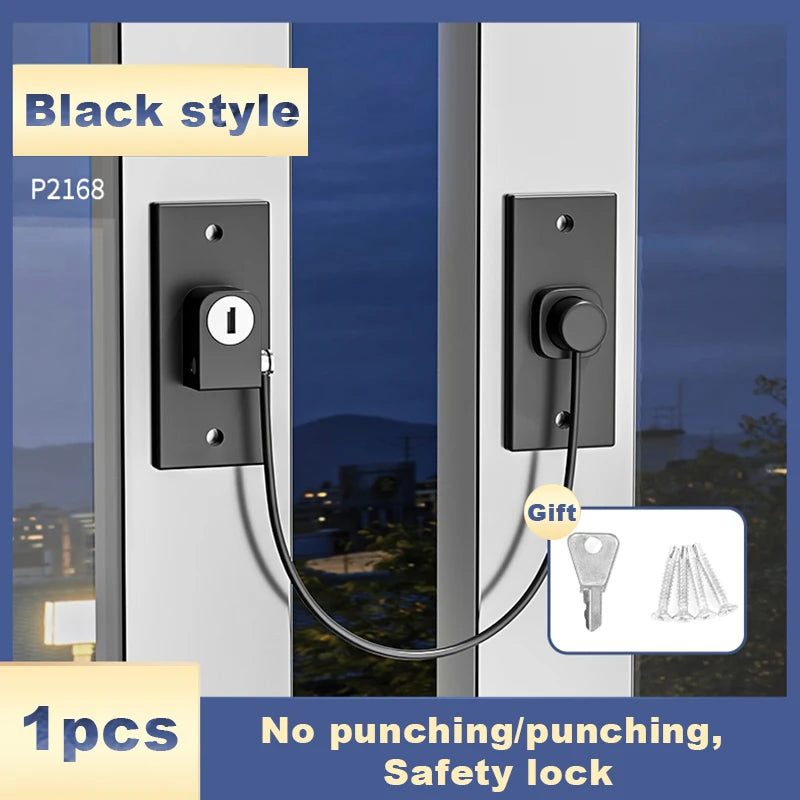 Safety lock Door and window,Fridge Lock,Traceless Adhesive No Drilling,Child Safety Cabinet Locks,for Fridge,Cabinet Locks, Draw