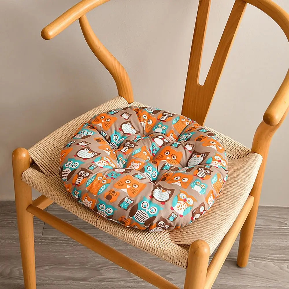 40*40cm Thicken Dining Chair Cushion Warm 10styles Student Seat Cushion Non-slip Round Cushion Student Office Home