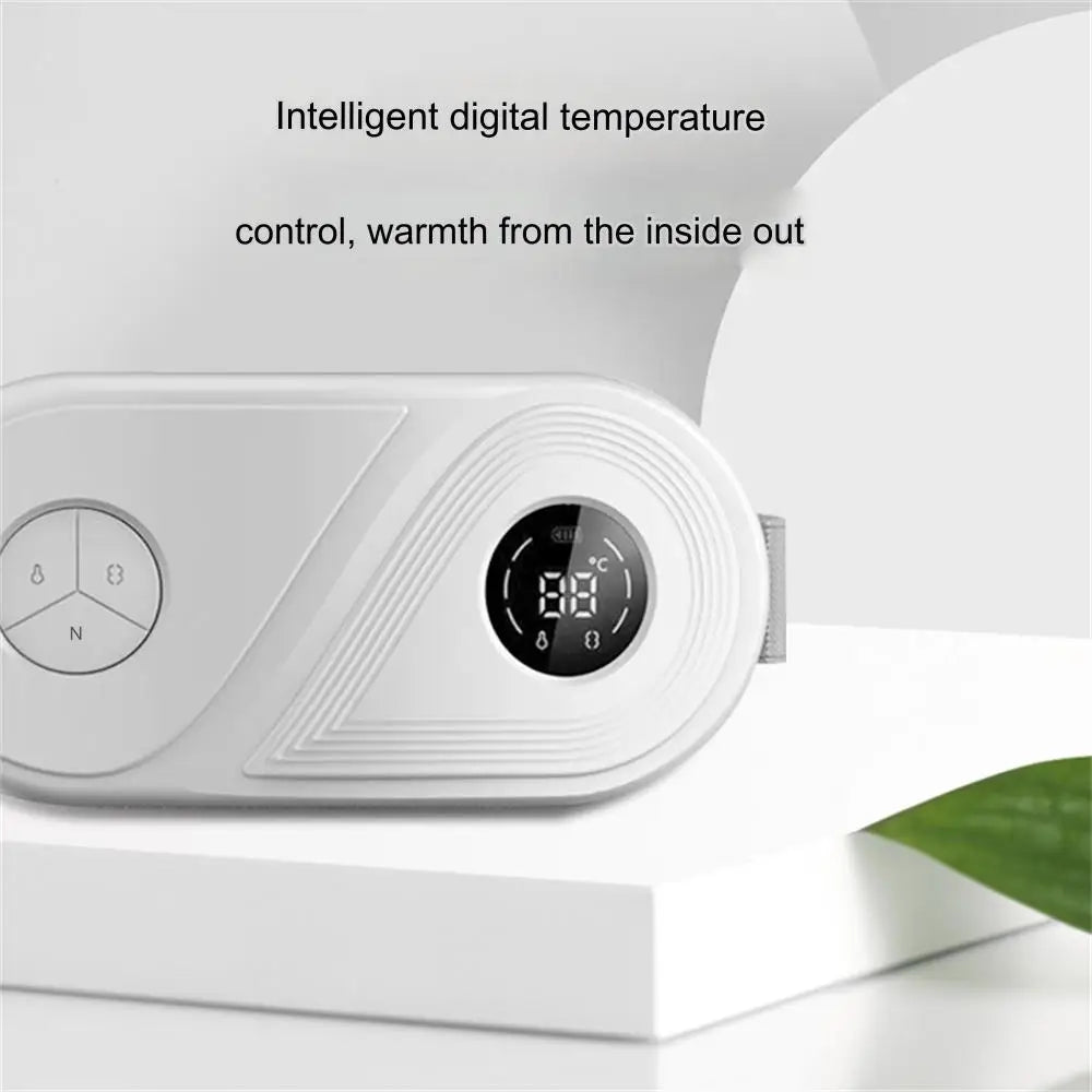 Women's Menstrual Period Hot Compress Warming Belt Vibrating Waist Massager