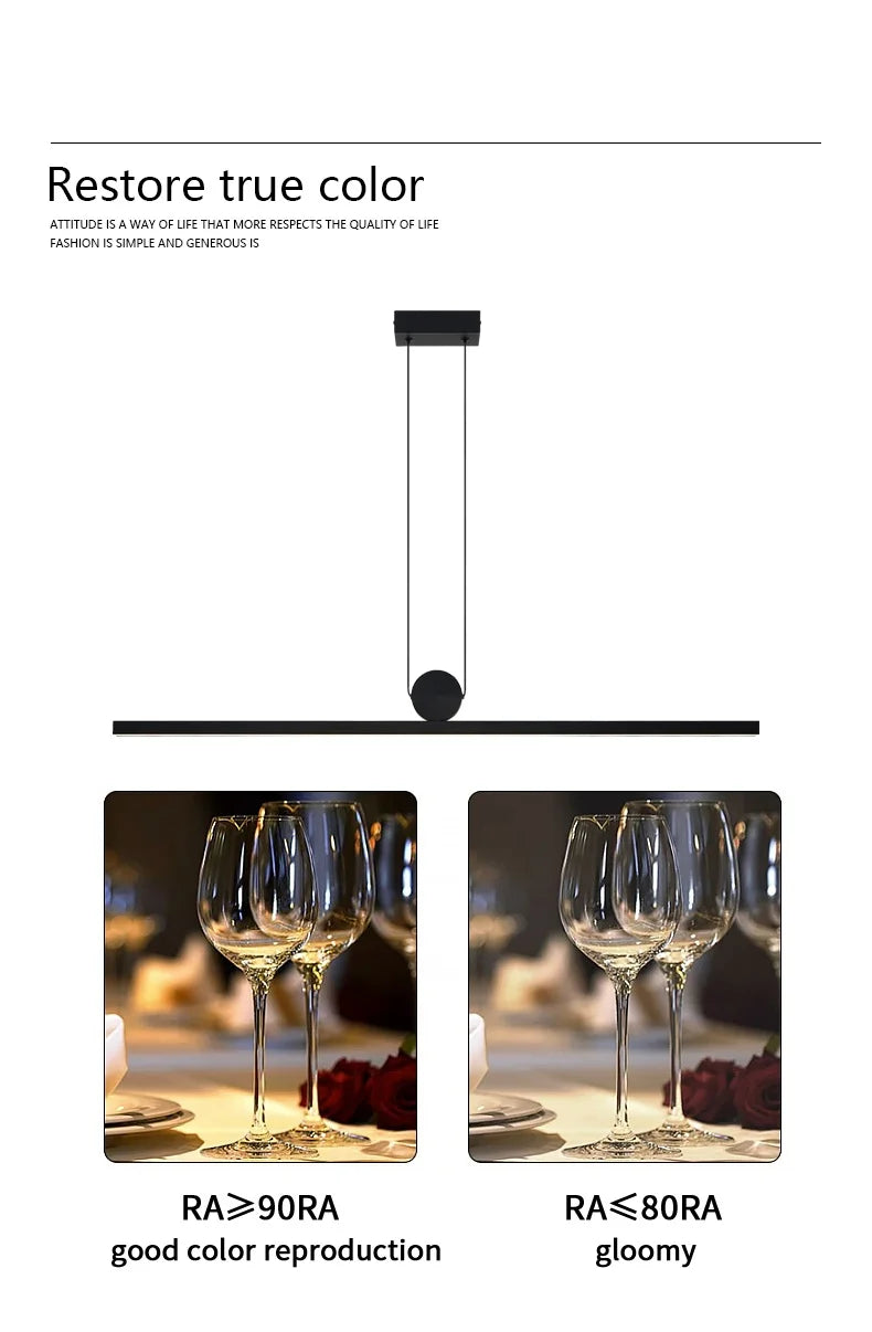 restaurant lamps kitchen dining room chandelier designer modern dining lamp Nordic black lights dining table bar lamp long light