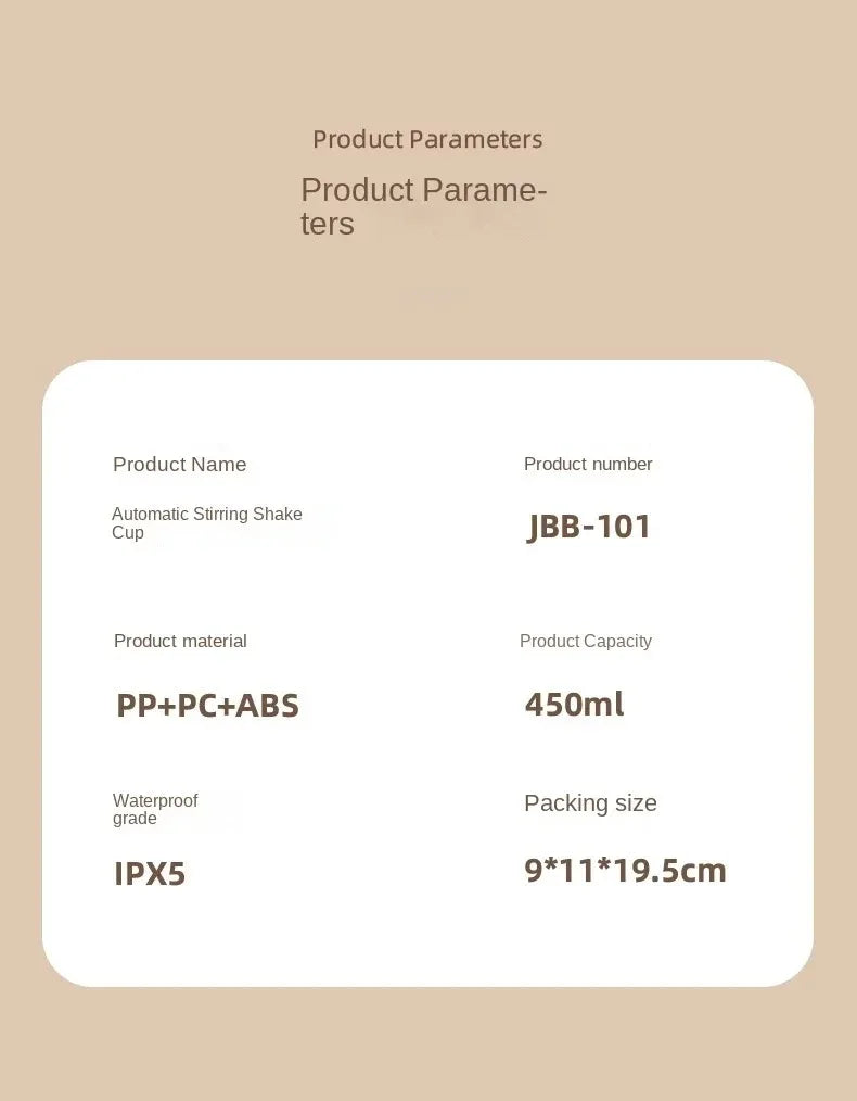 Electric Mixing Cup Multipurpose Shaker Bottle Automatic Stirring Mug USB Rechargeable Blender Cup Portable Shaker Bottle