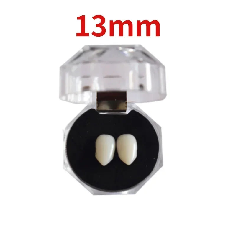 Halloween Fake Teeth Cosplay Vampire Fangs Retractable Teeth Dress Costume Tooth Gift Party Decoration Vampire Dracula Teeth