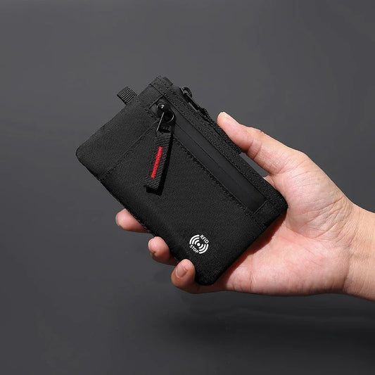 RFID Blocking Anti-Theft Slim Wallet - Compact Card Holder & Coin Purse for Men Women, Travel Essentials, NFC Protection