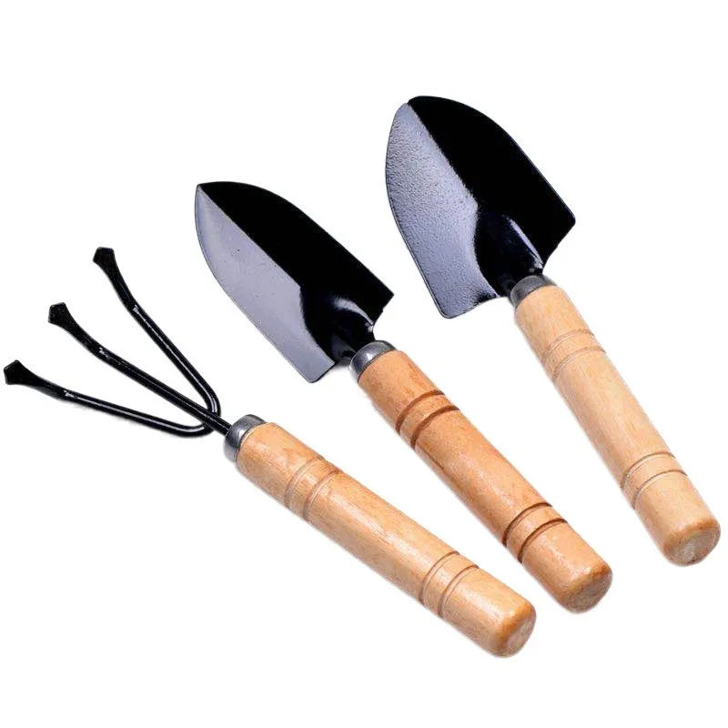 3pcs, Premium Gardening Tool Set for Growing Vegetables, Flowers, and Succulent Potted Plants - Includes Shovel, Rake, and Spade