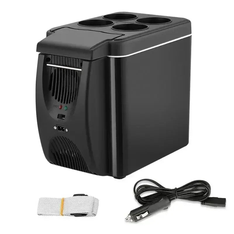 New 6L Portable Compact Mini Fridge 12V Car Refrigerator Freezer for Camping Traveling Electric Cool Box Summer Outdoor Fridge