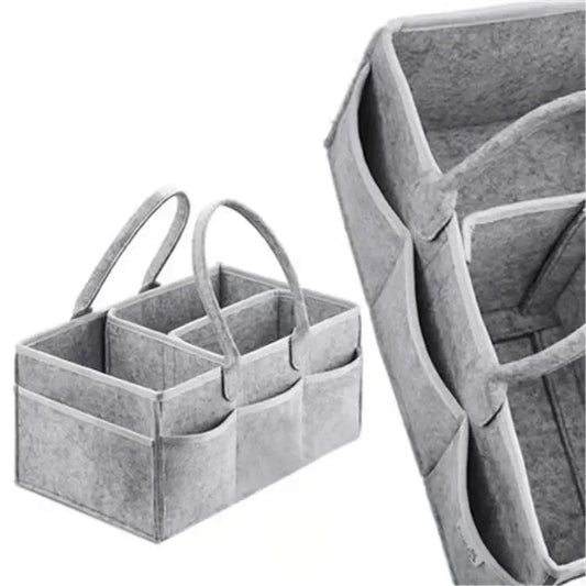 38*23*18cm Baby Diaper Caddy Organizer Portable Holder Bag for Changing Table and Car Nursery Essentials Storage Bins