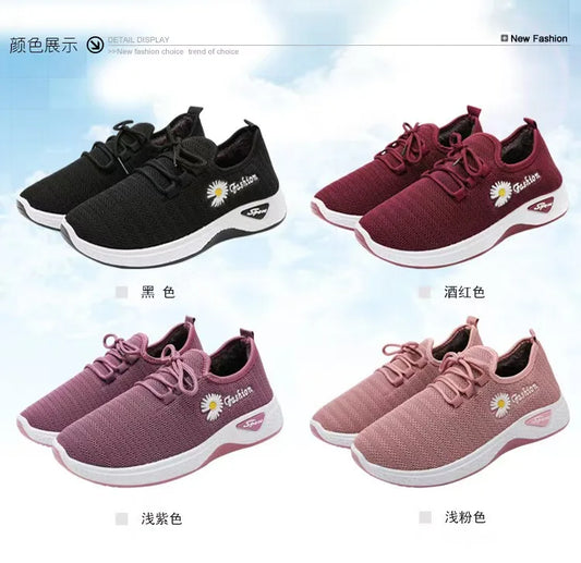 2025 Fashionable Lightweight Women's Spring/Autumn Flats: Comfortable Casual Single Shoes in Cotton Fabric womens shoes