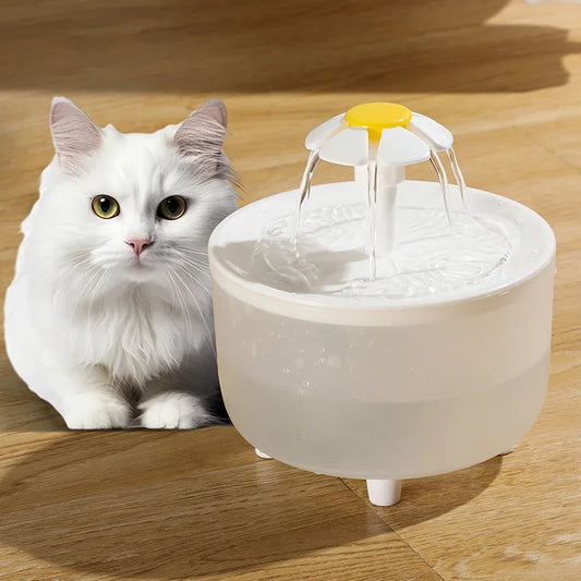 Plug 1L Automatic Pet Water Fountain with Water Filter for Cats, Featuring Cat Drink Bowl and Drinking Dispenser Drinker