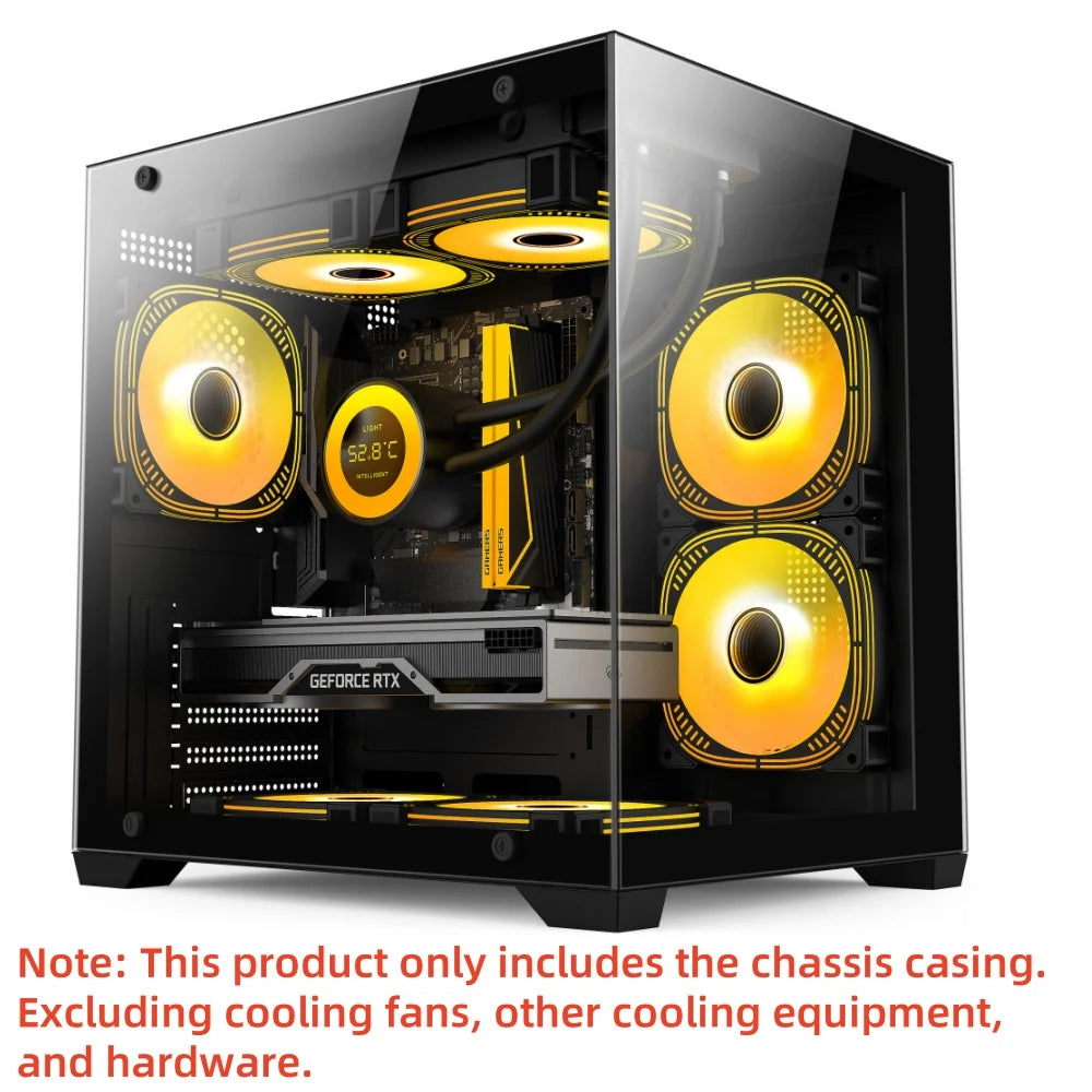 MANMU Hot Selling Gaming Computer MATX Cases pc Tempered Glass Case pc Computer Gaming Matx Computer Case