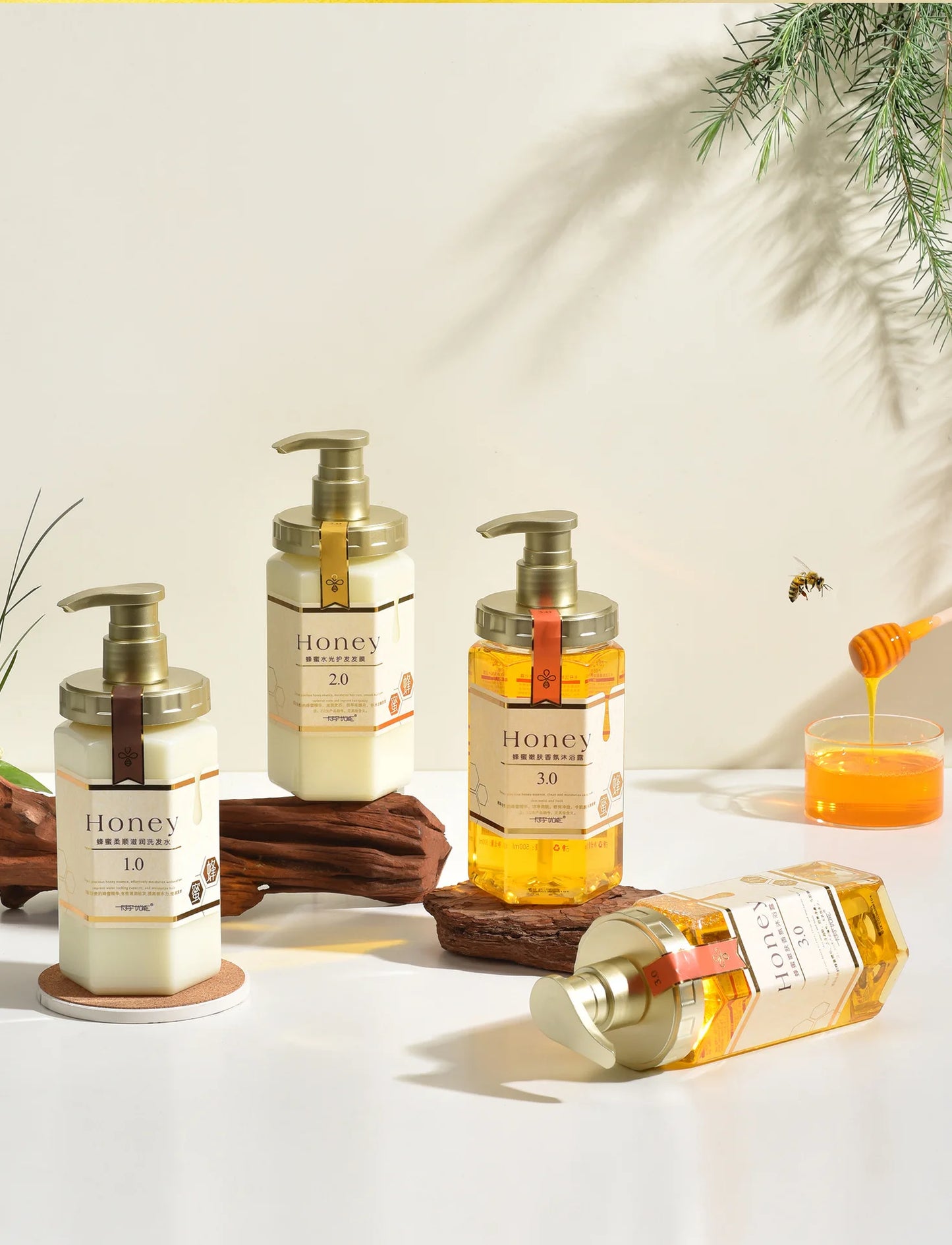 шампунь Nourish Shampoo Conditioner The Hair Honey Shampoo Clean The Scalp Hair Shampoo and Conditioner 탈모샴푸 수향미