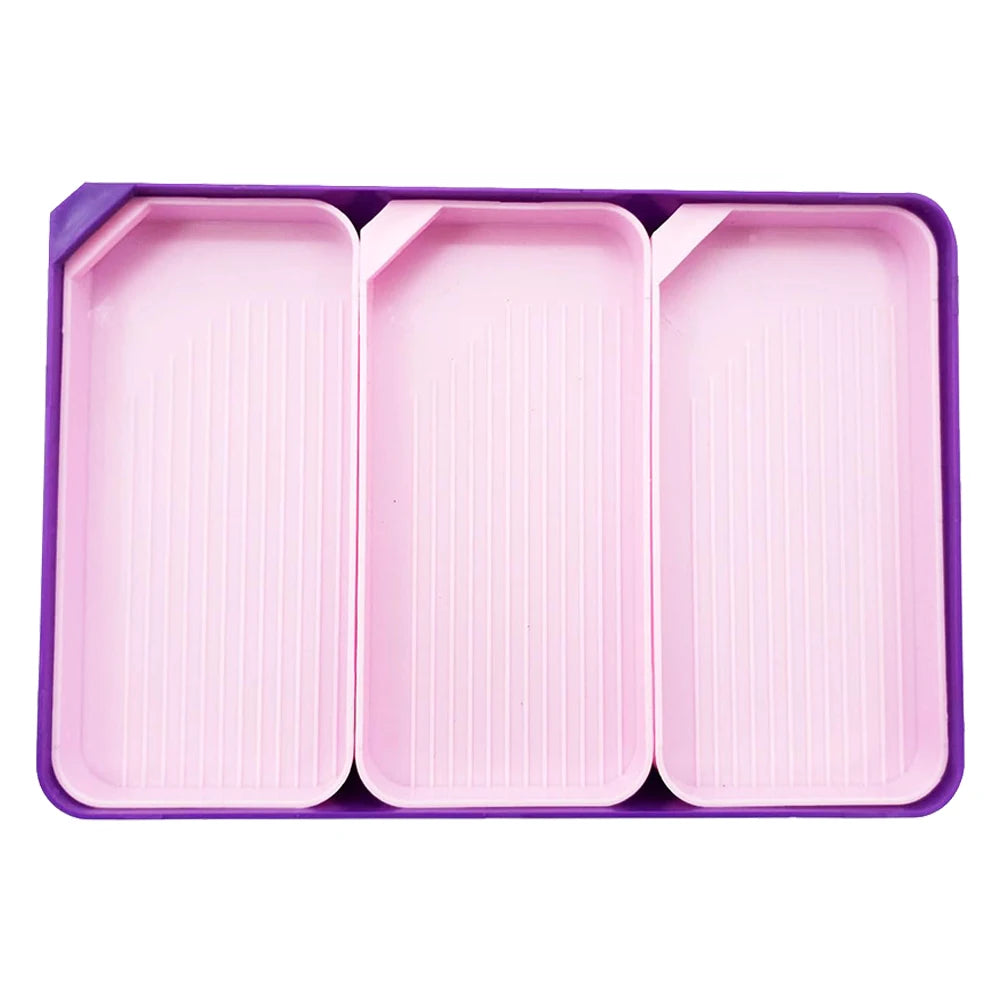 3/4 Set Diamond Art Painting Bead Sorting Trays Large Diamond Art Accessories Diamond Art Plate for DIY Art Craft