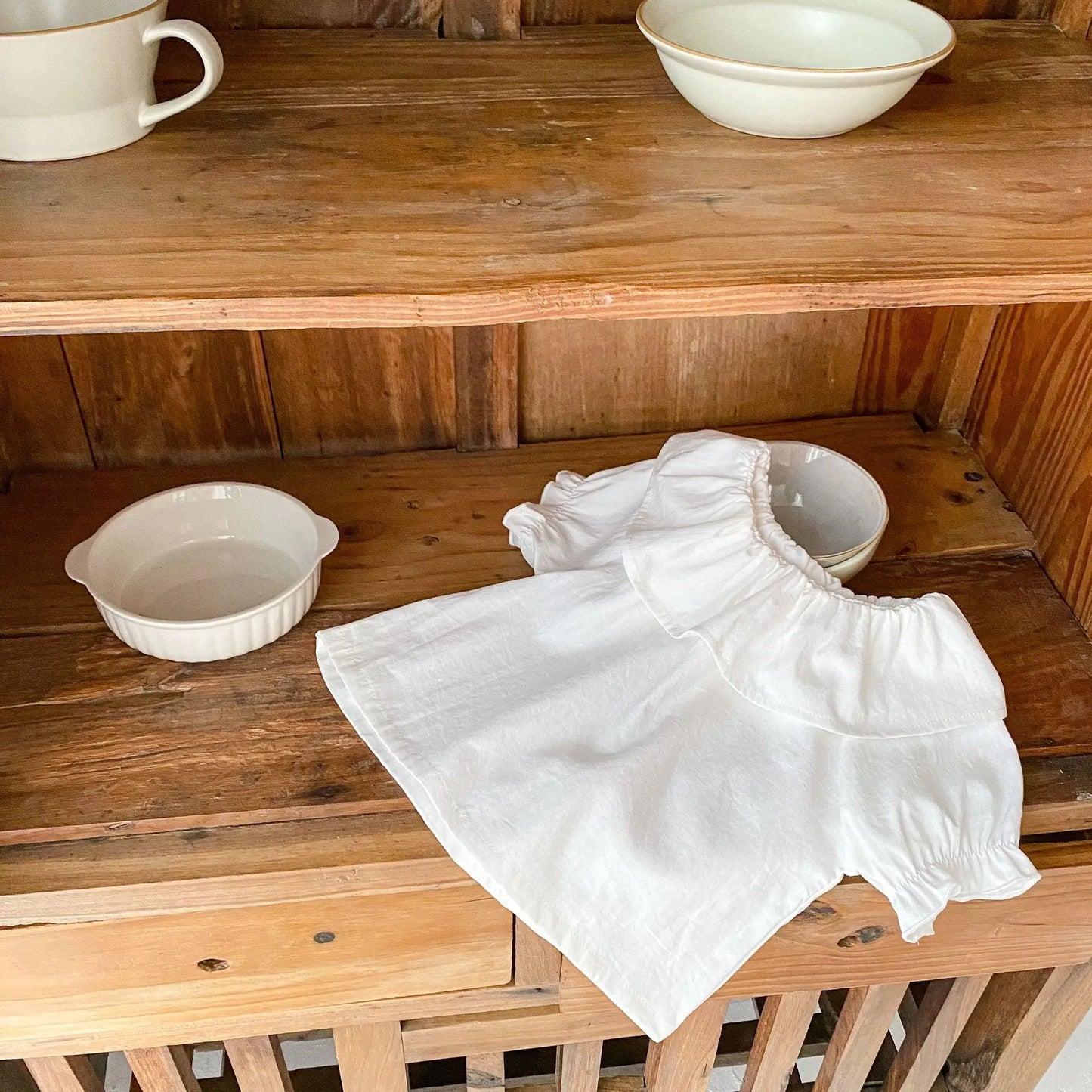 Baby T-Shirt, New Summer Trend For Boys And Girls, Versatile Ruffle Collar Short Sleeved Shirt, Top White Versatile Style