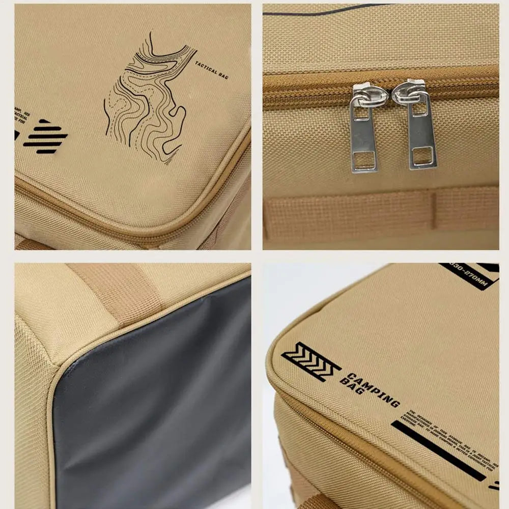 Camp Gear Storage Bag Camping Cookware Organizer Tote Bag 30L Duffel With Ergonomic Handle Waterproof Container For Barbecue