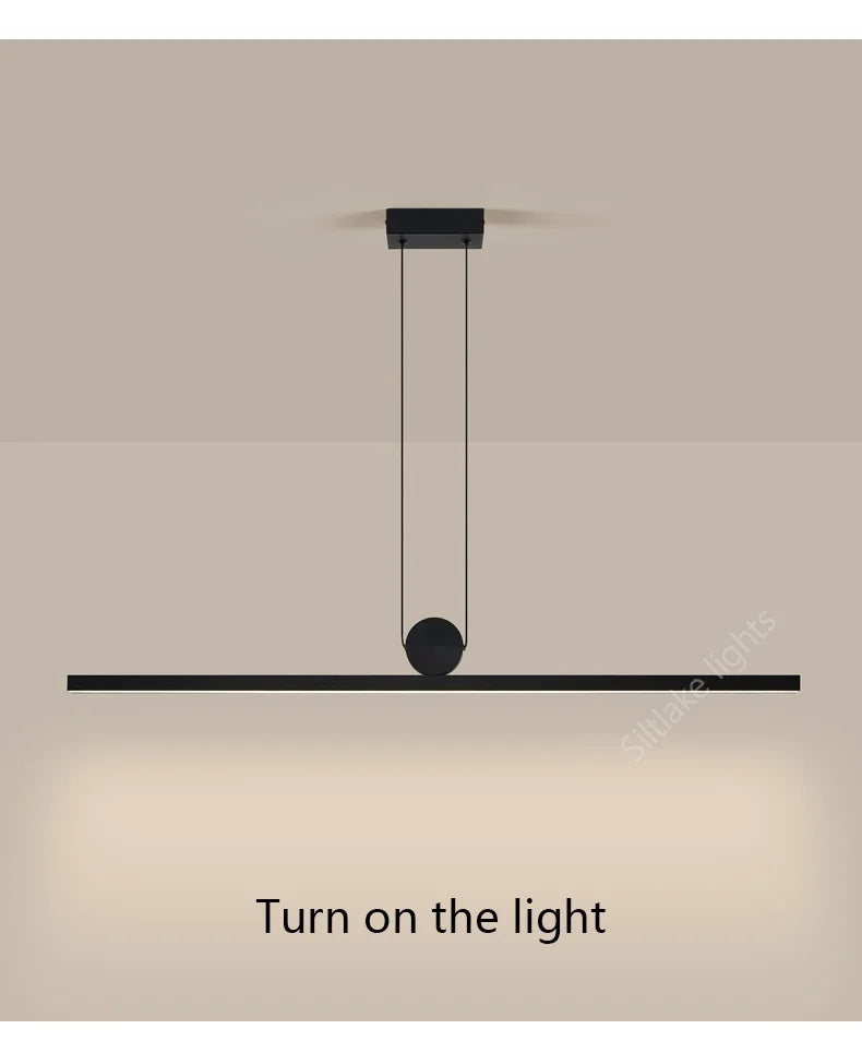 restaurant lamps kitchen dining room chandelier designer modern dining lamp Nordic black lights dining table bar lamp long light