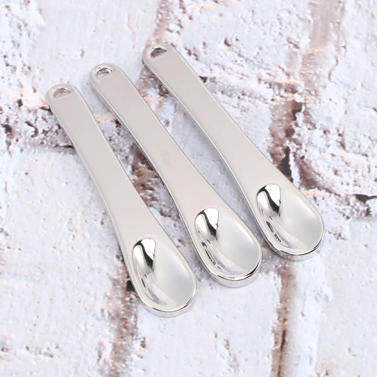 5Pcs Mini Makeup Spoon Beauty Scoop Face Mask Spatula Skincare Tool Metal Applicator For Cream Facial Testing Mixing