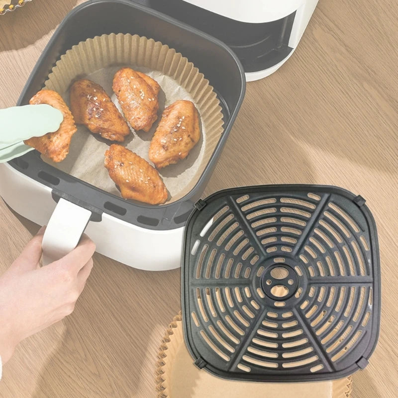 Metal Liners Nonstick Air Fryers Cooking Mats Multifunctional Metal Air Fryers Pad Air Fryers Plate Metal Air Fryers Tray