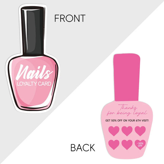 50pcs Nails Business Cards Press On Nail Loyalty Paper Card Board Nail Card Board Nails Accessories Tools