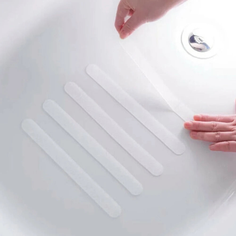 Anti-slip Strips Bathtub Shower Mat Non Slip On Tiles Grip High Quality PEVA Safety Tape 12PCS White Anti Slip