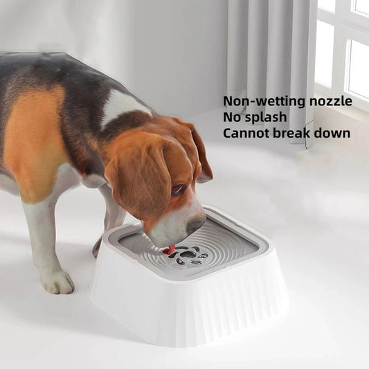 Spill Proof Pet Water Fountain with Floating Plates Non Slip Anti Splash Bowl Suitable for Cats and Dogs Clean Drinking