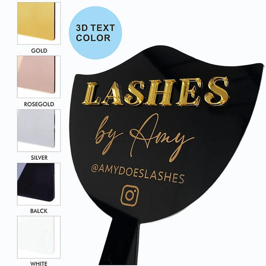 Lash Artist Social Media Face Prop Personalised Aesthetics Sign Lash Sign Salon Decor