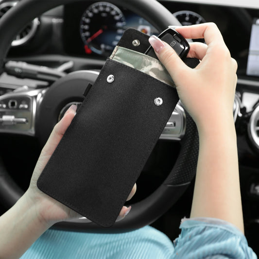Anti-Theft RFID Blocking Faraday Bag for Car Keys and Cell Phone