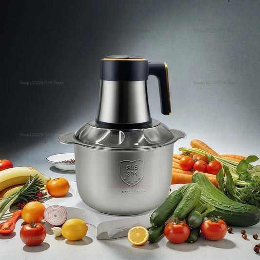 Multi-Function Stainless Steel Blender for Meat Fruits Veggies Food processors Five-speed Kitchen Electric Meat Grinder