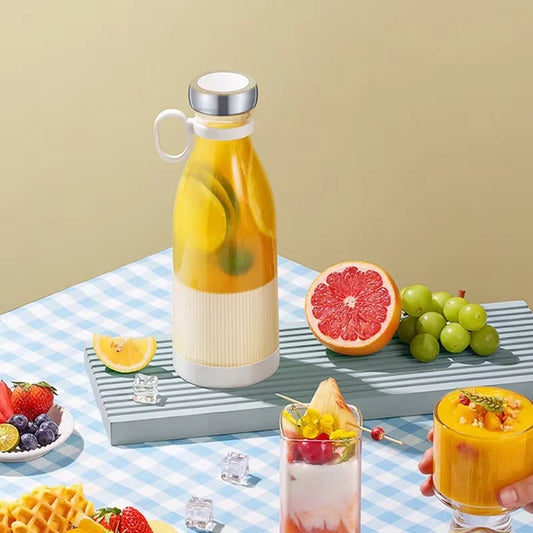 1pc Pink/White Portable Blender Juicer Bottle Electric USB Charge Mini Fruit Milk Mixers Blender Milkshake Juice Maker Machine