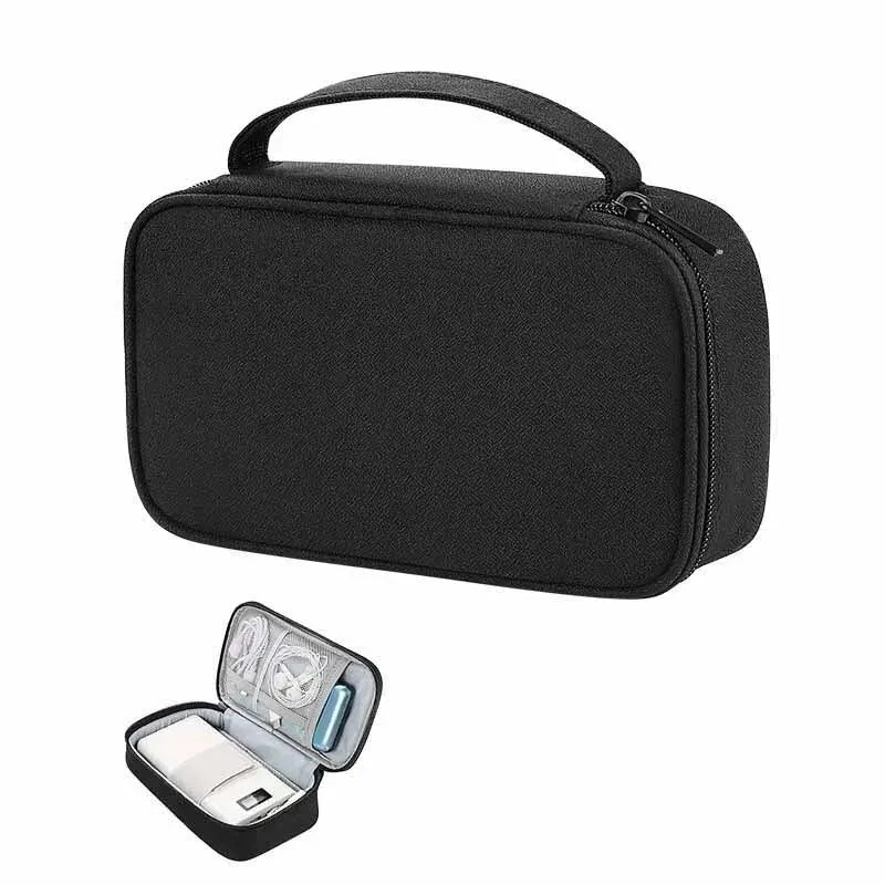 Electronics Travel Organizer Portable USB Flash Drives Accessories Case Dustproof Cord & Phone Storage Bag