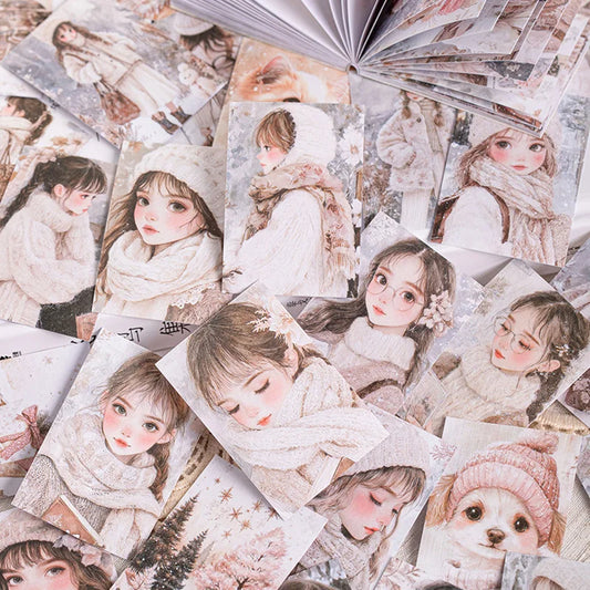 40 Sheets/Bag Notebook Kawaii Girly Background Bag Head Book Handbook Stationery DIY Handmade & Scrapbook Diary Decoration