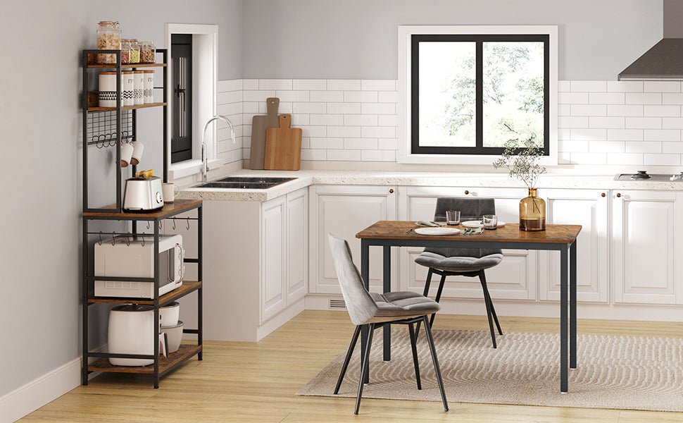 VASAGLE dining table, dining table, kitchen table, 70x110x75 cm, kitchen