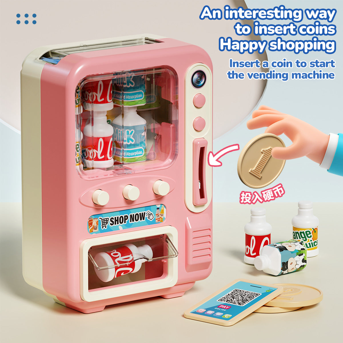Mini Double Door Refrigerator  Simulation Fridge Kitchen Furniture Pretend Play Educational Toy Home Accessories Children's Gift