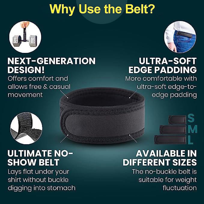 No Buckle Belt Stretch Elastic Jeans Belt Belt Buckle Elastic Waistband Lazy Invisible Belt Universal No Buckle Elastic Belt