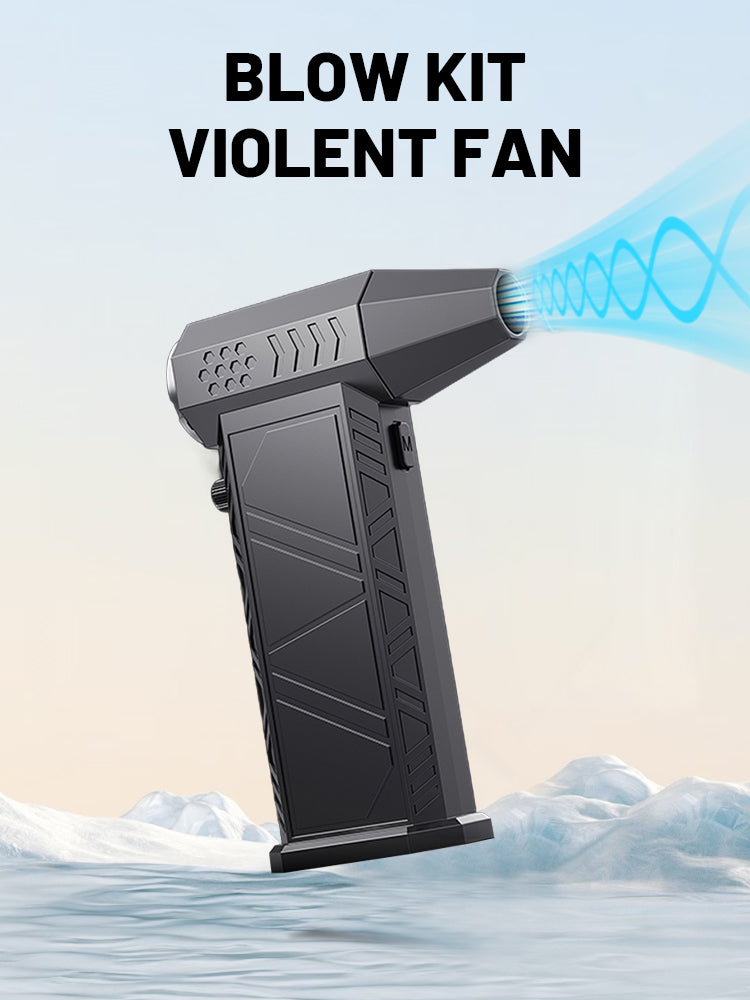 X9 Violent Fan 300000RPM Powerful Air Blower Vacuum Cleaner Type-C Charging Strong Winds 58m/s Brushless Turbo Jet Blower Dryer