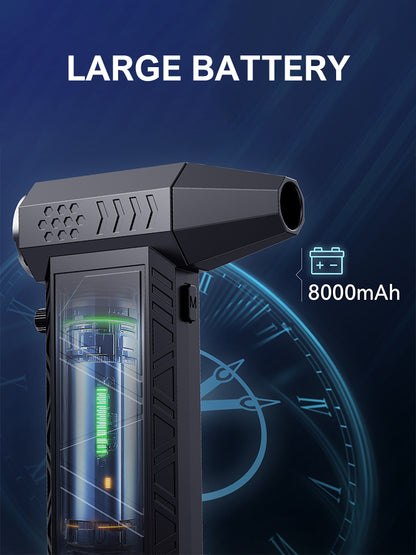 X9 Violent Fan 300000RPM Powerful Air Blower Vacuum Cleaner Type-C Charging Strong Winds 58m/s Brushless Turbo Jet Blower Dryer