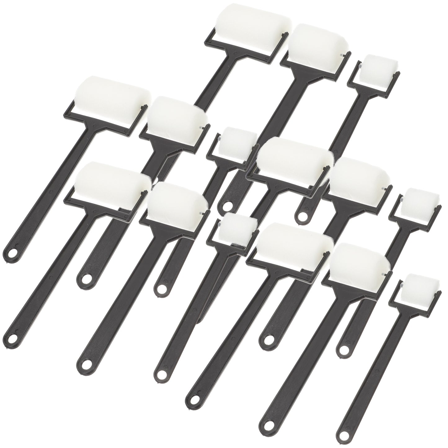 Foam Brushes 15Pcs Foam Paint Brushes Drawing Sponges Roller Kit Sponges Rolling Brush Rollers Foam Sponges Brush Painting