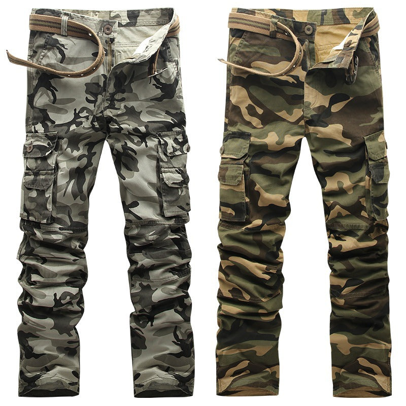 2024 Mens Trousers Autumn Army Green Fashion Men Cargo Pants Male Camouflage Pants size 38
