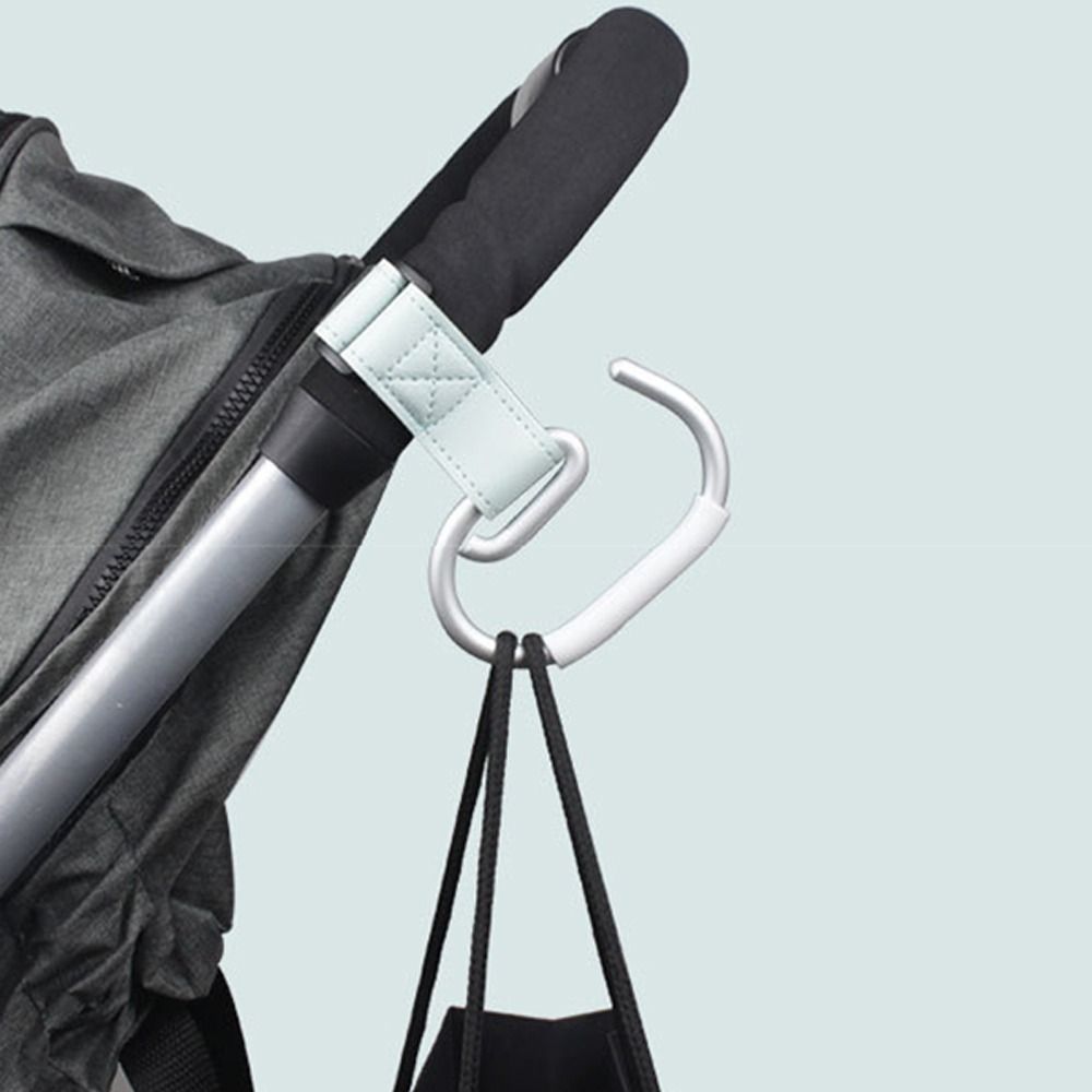 PU Baby Stroller Hooks Cart Organizer Solid Color Hanging Hook Stroller Accessories Cartoon Stroller Accessories Baby