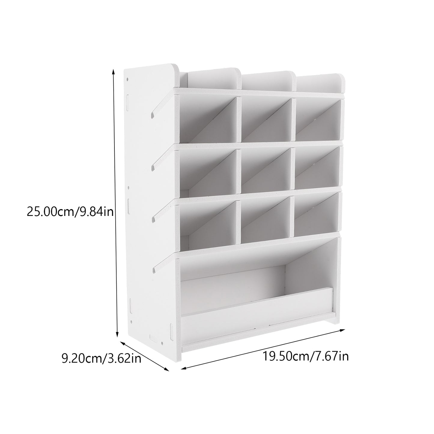 Desktop Storage Box Wood Office Stationery Organizer School Office Pen Stand Living Room Coffee Table Remote Control Organizer